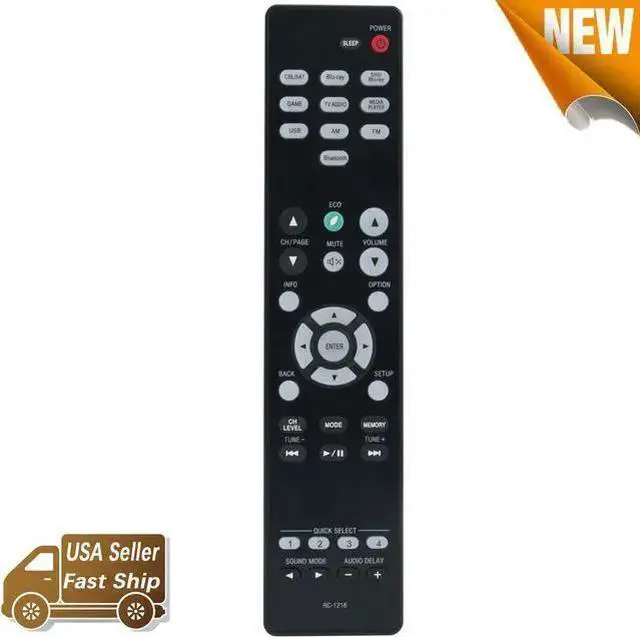 Main image of WISDUM RC-1216 Replacement Remote Control for Denon Video&Audio Receiver RC1216