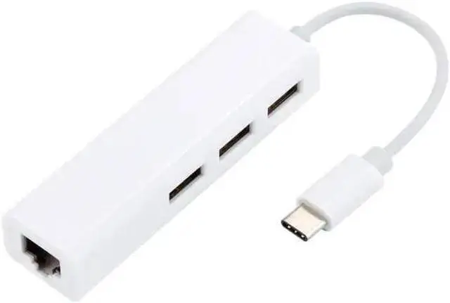 Main image of WISDUM 2021 NEW USB 3.1 HUB Type C to USB Splitter RJ45 Ethernet Lan Adapter Hub Thunderbolt 3 USB-C Dock Adapter For PC