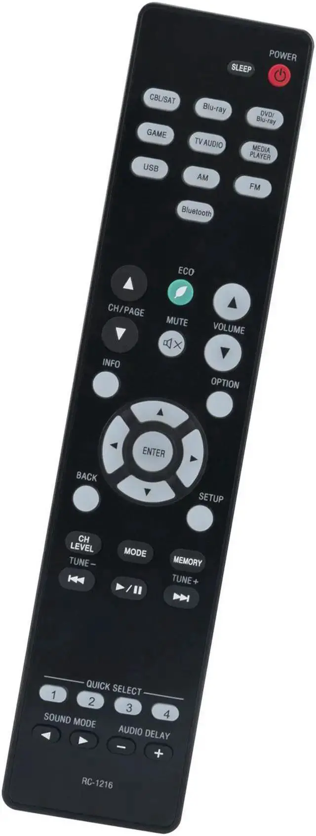 Alt view image 4 of 5 - WISDUM RC-1216 Replacement Remote Control for Denon Video&Audio Receiver RC1216
