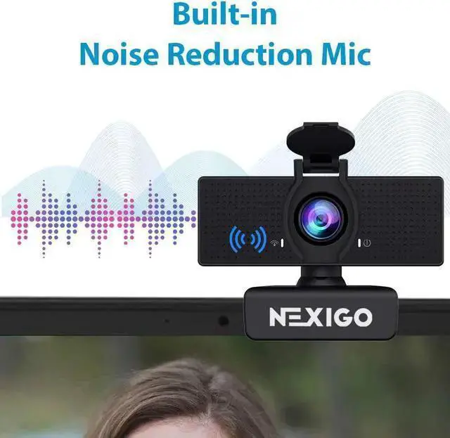 Alt view image 4 of 7 - WISDUM NexiGo N60 1080P Webcam with Microphone, Adjustable FOV, Zoom, Software Control & Privacy Cover, USB HD Computer Web Camera, Plug and Play, for Zoom/Skype/Teams, Conferencing and Video Calling