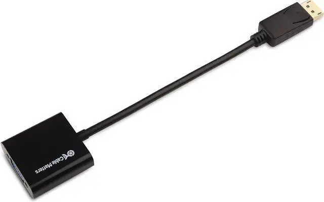 Alt view image 2 of 3 - WISDUM DisplayPort to VGA Adapter Male to Female, Gold Plated DP to VGA Adapter, Display Port to VGA Convertor, in Black