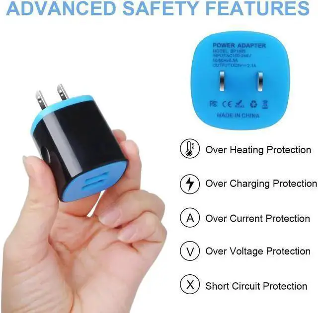 Alt view image 4 of 6 - WISDUM Type C Charger Fast Charger Block Wall Plug Android USB C Cord C Charger Cable Fast Charging for Galaxy S23 S22 S21 Ultra/S21 Plus/S21/S20/S20 FE/S10/S9/A10e/A32/A71/Note 20 10 9,Moto G8/G7
