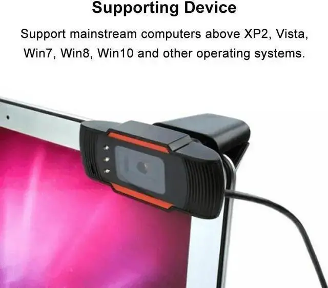 Alt view image 4 of 7 - WISDUM 1080P HD Webcam Video Recording USB Web Camera w/Microphone Fr PC Laptop Desktop