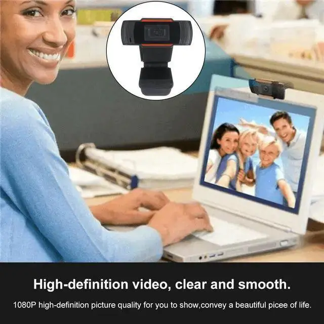 Alt view image 6 of 7 - WISDUM 1080P HD Webcam Video Recording USB Web Camera w/Microphone Fr PC Laptop Desktop