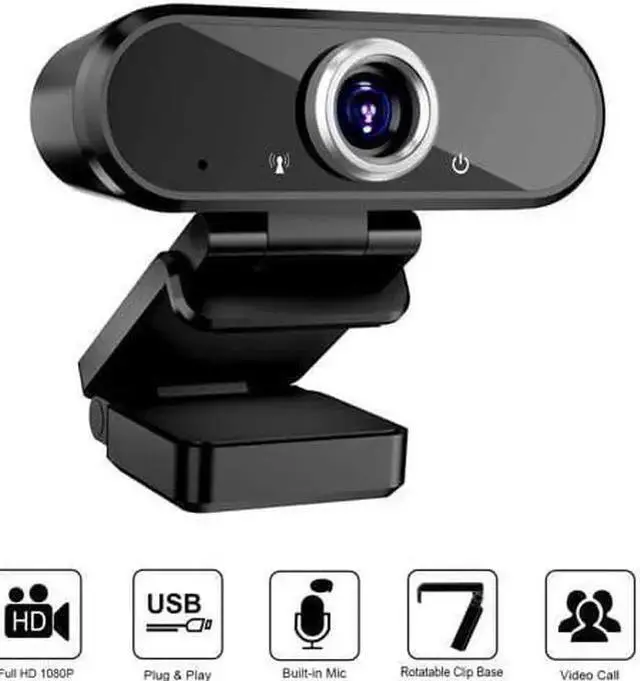 Main image of WISDUM WISDUM HD 1080P Webcam Microphone Streaming Computer Web Camera Video Calling Conferencing Recording USB Webcams for PC Laptop Desktop