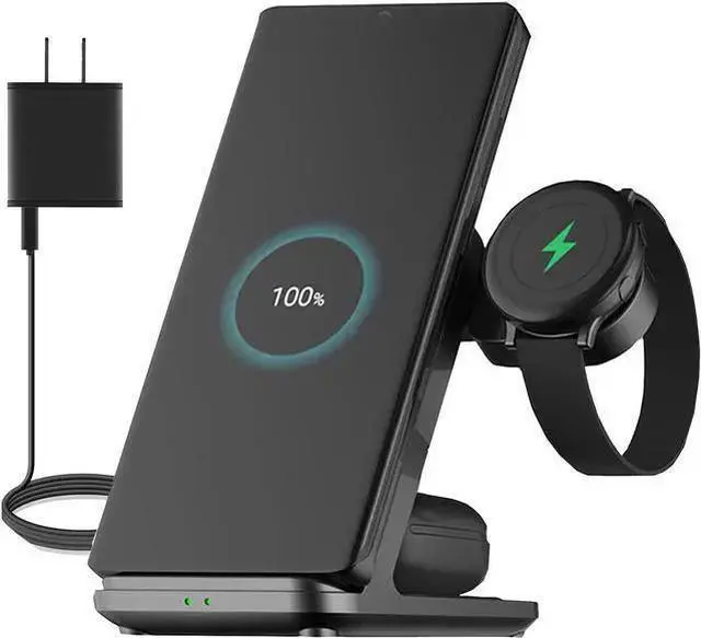 Main image of WISDUM Wireless Charger,3in1 Wireless Charging Station for Galaxy Phone/Watch/Buds, Fit for Galaxy S22 ultra/Note 20/Note 10/S21/S20, Galaxy Watch 4/3, Active 2/1, Galaxy Buds/Pro/+/Live