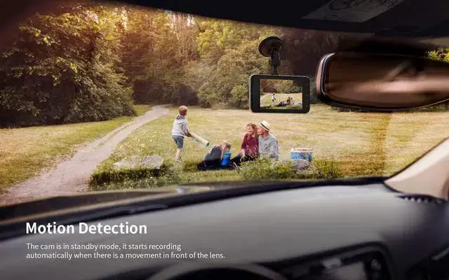 Alt view image 7 of 7 - WISDUM Dual Dash Cam 4.0 Inch LCD Screen 1080P FHD Front and Rear Camera, Car Driving Recorder with IR Sensor Night Vision, Motion Detection, G-Sensor, 170°Wide Angle and Parking Monitor