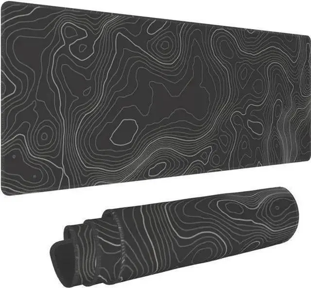 Main image of WISDUM Topographic Contour Gaming Mouse Pad Large XL Long Extended Pads Big Mousepad Keyboard Mouse Mat Desk Pad Home Office Decor Accessories for Computer Pc Laptop