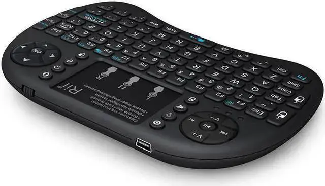 Alt view image 2 of 5 - WISDUM Rii i8+ BT Mini Wireless Bluetooth Backlight Touchpad Keyboard (w/Mouse) for PC/Mac/Android/IOS