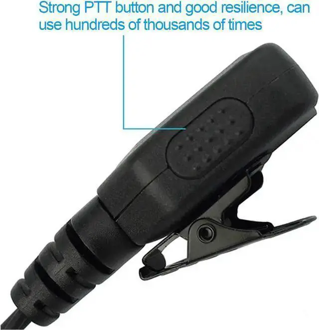 Alt view image 6 of 7 - WISDUM Retevis Walkie Talkie Earpiece with Mic G Shape 2 Pin Adjustable Volume Headset Compatible with Retevis H-777 RT22 RT21 Baofeng UV-5R 888S 2 Way Radio(10 Pack)