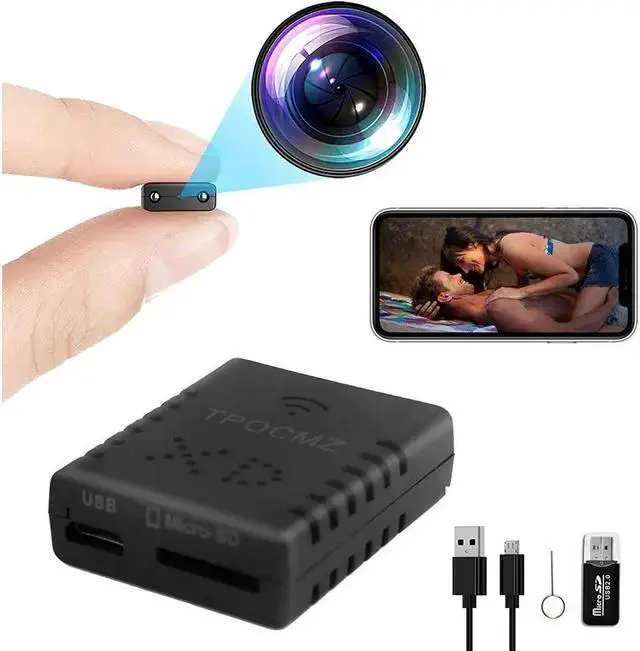 Alt view image 3 of 7 - WISDUM Smalle Stand WiFi Spy Hidden Camera Mini Wireless Camera HD Indoor Home Smalle Stand Spy Nanny Cam Security Cameras with Motion Detector/Night Vision/Cloud Storage