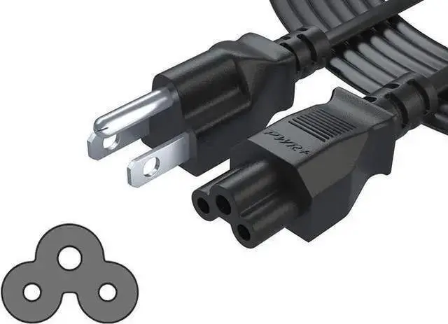 Main image of WISDUM New Extra Long 12Ft 3 Prong AC Laptop Power Cord Cable for IBM Compaq Toshiba Acer Gateway Notebook Computer Charger Pwr: IEC-60320 IEC320 C5 to NEMA 5-15P