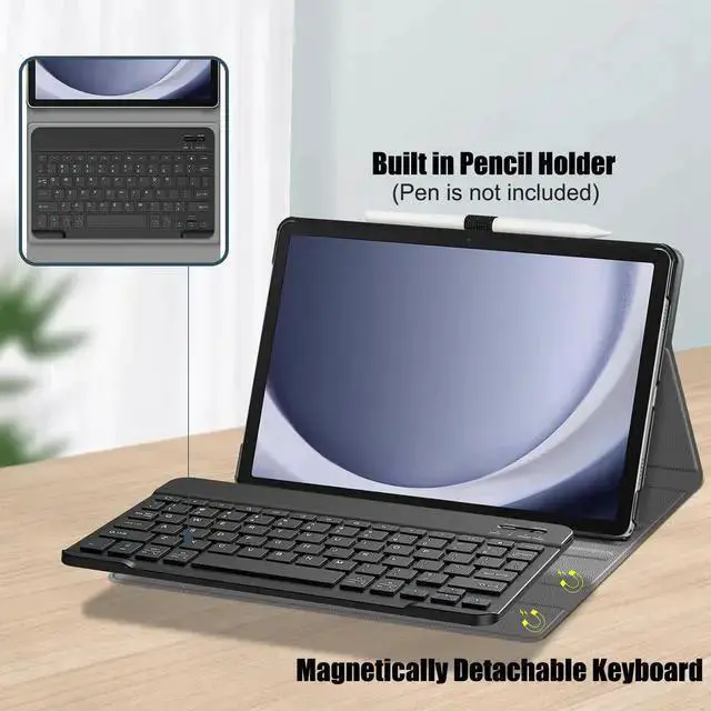 Alt view image 2 of 7 - WISDUM Bluetooth Keyboard Case with Mouse for Tab P12 12.7 inch 2023 2024 / Tab P12 Pro (2nd Gen) 12.7 /Xiaoxin Pad Pro 12.7"