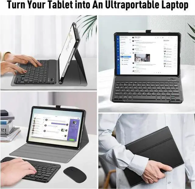 Alt view image 6 of 7 - WISDUM Bluetooth Keyboard Case with Mouse for Tab P12 12.7 inch 2023 2024 / Tab P12 Pro (2nd Gen) 12.7 /Xiaoxin Pad Pro 12.7"