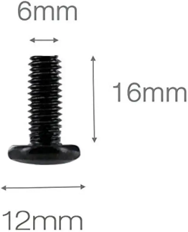Alt view image 2 of 4 - WISDUM 60-Pack M6 x 16mm Screws and Cage Nuts for Server Shelf Cabinets Rack Mount 1U 2U 6U 12U Rack Screw cage nut - Black