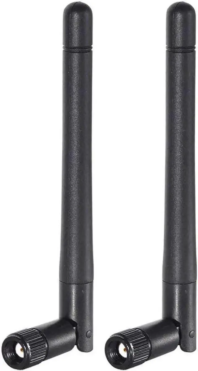 Main image of WISDUM Bingfu Dual Band WiFi 2.4GHz 5GHz 5.8GHz 3dBi MIMO RP-SMA Male Antenna (2-Pack) for WiFi Router Wireless Network Card USB Adapter Security IP Camera Video Surveillance Monitor