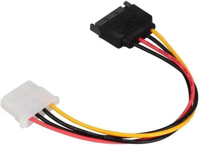 Alt view image 5 of 5 - WISDUM SATA to LP4 Power Cable 3 Pack SATA Female to Molex IDE 4 Pin Male Adapter Extension Hard Drive Power Supply Cable