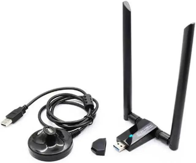 Alt view image 3 of 5 - WISDUM Network Card AC1200Mbps USB3.0 Wireless Antenna Adapter MT7612U IEEE 802.11AC Dongle Receiver Transmitter