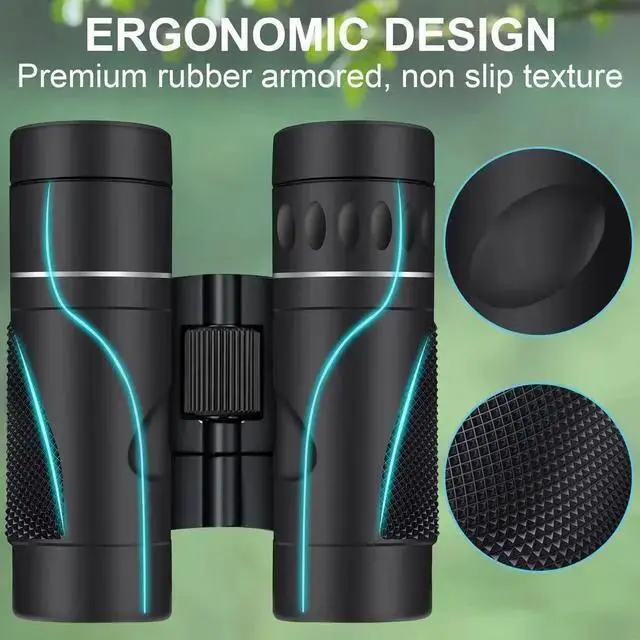 Alt view image 7 of 7 - WISDUM 12X25 Mini Pocket Binoculars for Adults Kids, Small Compact Binoculars for Bird Watching, Opera Concert