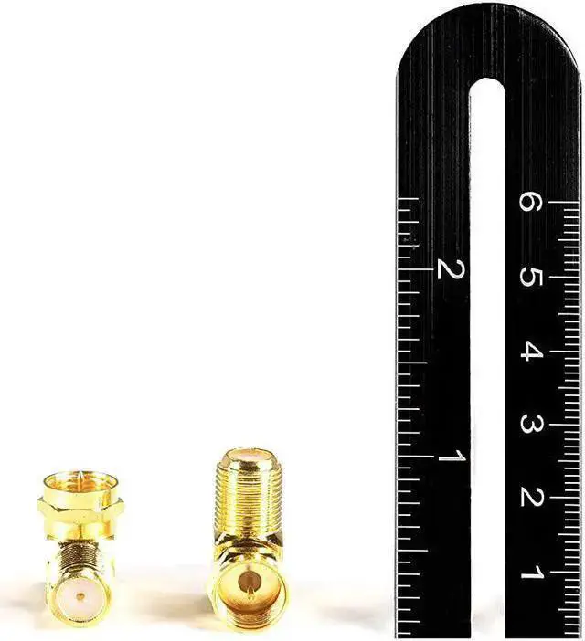 Alt view image 3 of 6 - WISDUM Coaxial Cable Right Angle Connector 4 Pack for Tight Corners and Flat Panel TV Mounting 90 Degree F Type Adapter for Coax Cable and Wall Plates