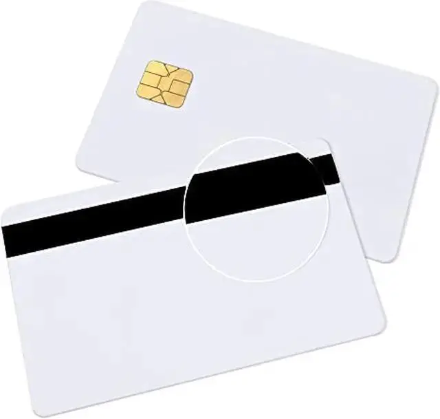 Alt view image 3 of 6 - WISDUM Java Cards Compatible J2a040 Smart Chip Cards With 2 Track 8.4Mm Black Hico Magnetic Stripe (5Pack)