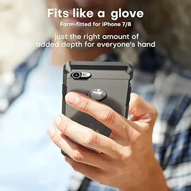 Alt view image 7 of 7 - WISDUM ImpactStrong 7/8 Case, Heavy Duty Dual Layer Protection Cover Heavy Duty Case for 7/8 (Gun Metal)