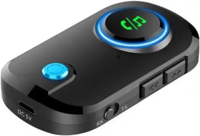 Main image of WISDUM 2 in 1 Wireless Bluetooth Audio Adapter V5.0 Bluetooth 3.5mm AUX Receiver Transmitter for Cars TVs Speakers