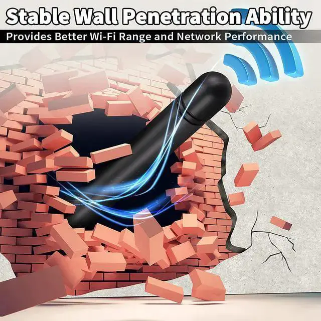 Alt view image 5 of 7 - WISDUM Bingfu Dual Band WiFi 2.4GHz 5GHz 5.8GHz 3dBi MIMO RP-SMA Male Antenna (2-Pack) for WiFi Router Wireless Network Card USB Adapter Security IP Camera Video Surveillance Monitor