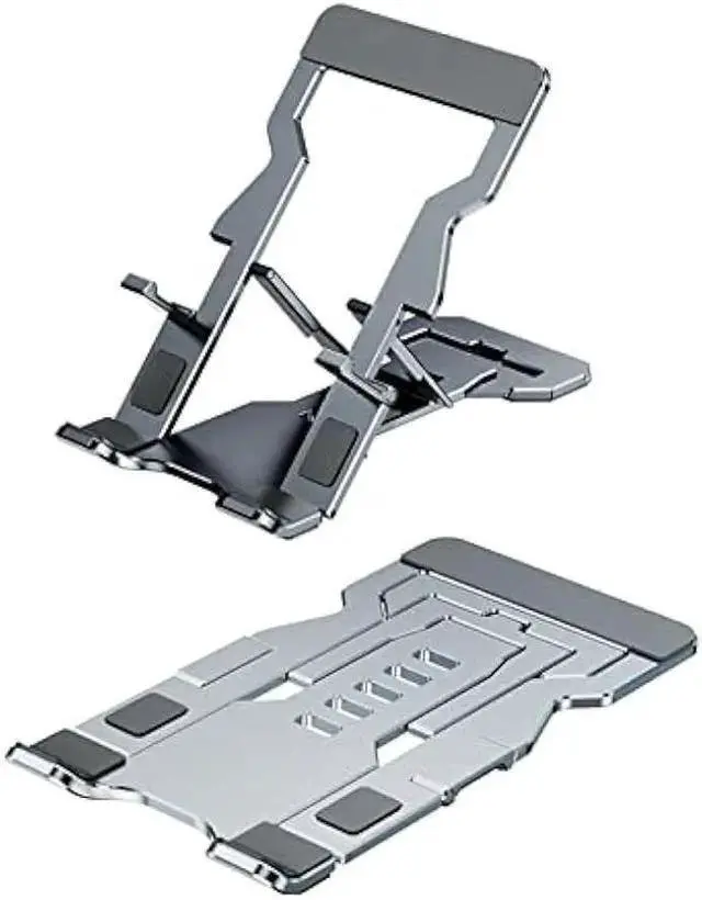 Main image of WISDUM Phone Stand for Desk, Adjustable Cell Phone Stands, Foldable Metal Phone Stands for All Smartphone