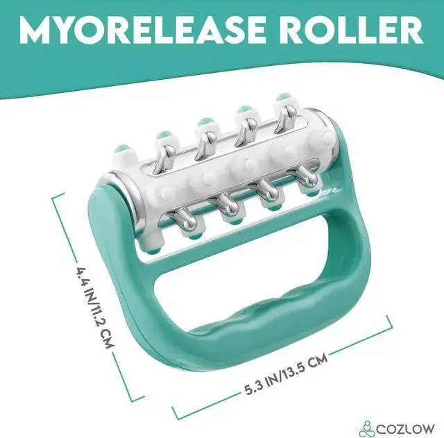 Alt view image 5 of 5 - WISDUM MyoRelease Lymphatic Drainage Massager Scar Tissue Massage Tool (Green), Great Handheld Lymphatic Massager for Thighs, Butt, Legs, Back Body