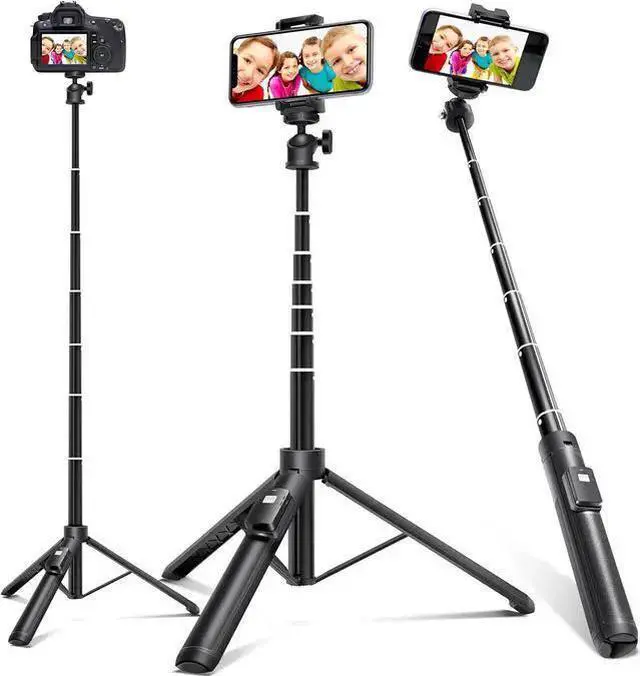 Main image of WISDUM BZE Selfie Stick,Long Extendable Selfie Stick Tripod,Phone Tripod with Wireless Remote Shutter,Group Selfies/Live Streaming/Video Recording Compatible with All Cellphones