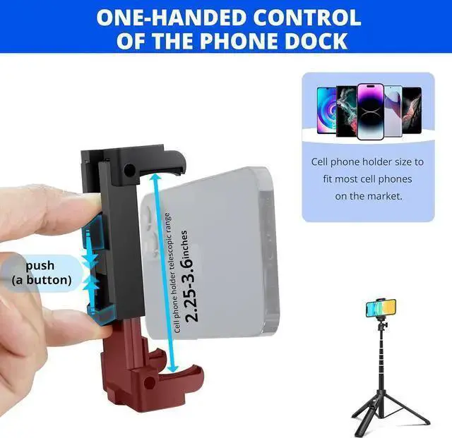 Alt view image 6 of 7 - WISDUM BZE Selfie Stick,Long Extendable Selfie Stick Tripod,Phone Tripod with Wireless Remote Shutter,Group Selfies/Live Streaming/Video Recording Compatible with All Cellphones