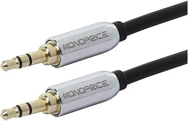 Alt view image 4 of 6 - WISDUM 109766 10feet 3.5mm stereo male to 3.5mm stereo male gold plated cable for mobile, black