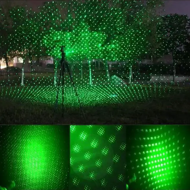 Alt view image 6 of 7 - WISDUM High Powerful Green Laser Pointer-303 10000m USB Charging Built-in Battery Laser Torch Red Dot Single Starry Burning Match