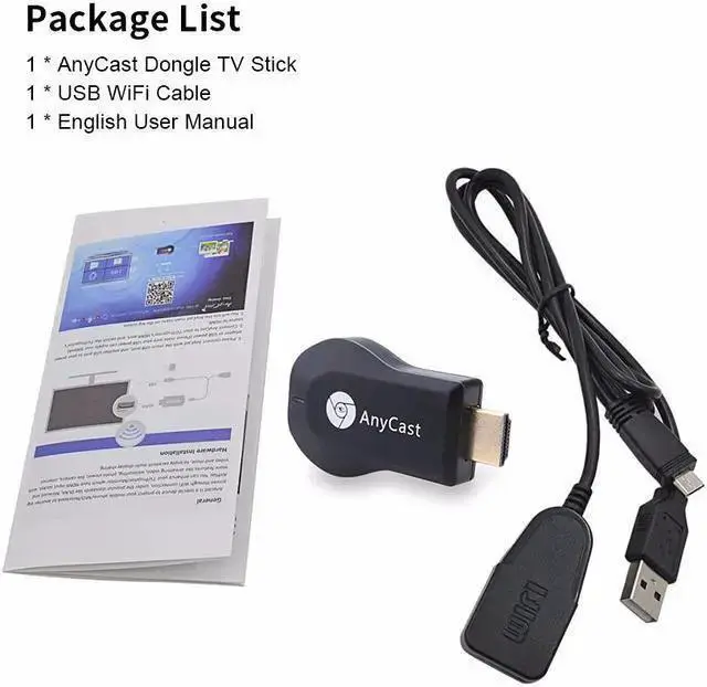 Alt view image 5 of 7 - WISDUM Anycast M2 Plus Wireless TV Dongle Wifi Display HDMI Streaming Media Player Airplay Miracast DLNA 1080P HDMI TV Stick TV Dongle Receiver Mirror Share Screen for IOS Android Miracast Airply