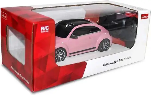 Alt view image 6 of 6 - WISDUM Radio Remote Control 1/24 Scale Volkswagen Beetle Licensed RC Model Car (Pink)