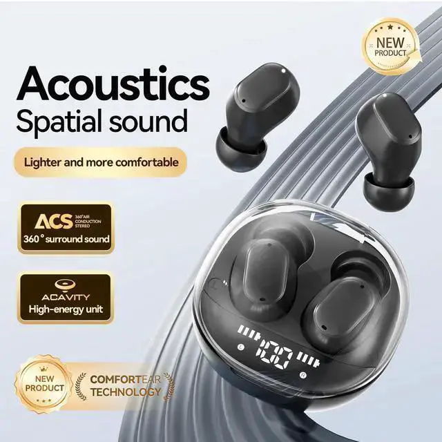 Alt view image 8 of 10 - M150 Sleep Bluetooth Mini Earbuds In-Ear Comfort Fit, Bluetooth 6.0, Stable Connection, High-Quality Sound, True Wireless