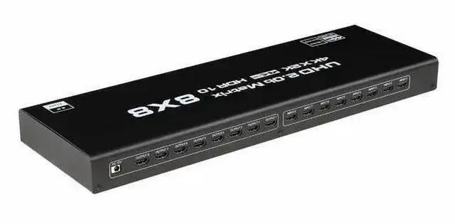 Alt view image 6 of 8 - 8x8 HDMI 2.0 Matrix Switch - 4K@60Hz 8 in 8 Out Professional Matrix, HDCP 2.2 Compliant, RS232/IR/Button Control, RGB 4:4:4, for Large Scale AV Distribution