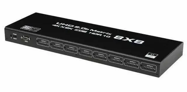 Alt view image 8 of 8 - 8x8 HDMI 2.0 Matrix Switch - 4K@60Hz 8 in 8 Out Professional Matrix, HDCP 2.2 Compliant, RS232/IR/Button Control, RGB 4:4:4, for Large Scale AV Distribution