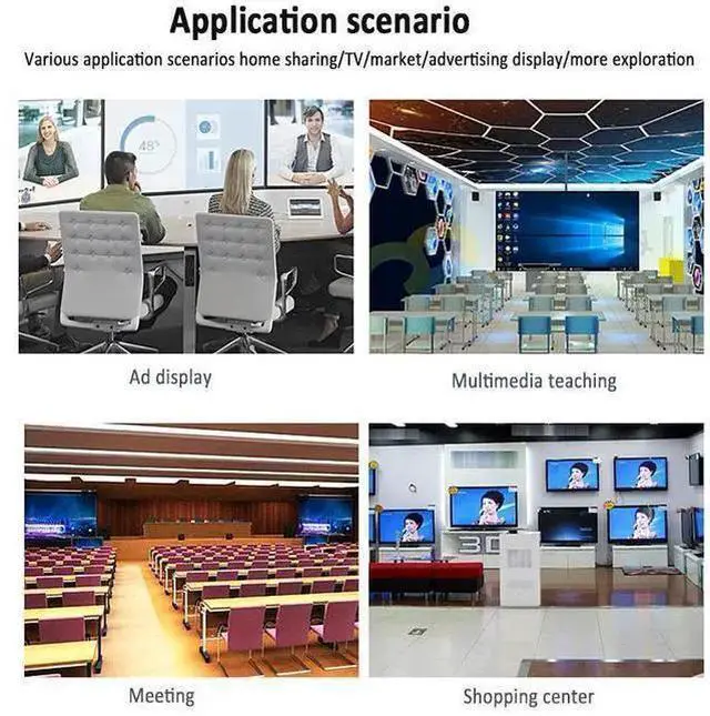 Alt view image 12 of 12 - 1 In 4 Out HDMI Splitter 4K*2K 3D 1x4 HDMI Splitter Full Ultra HD Support 3D & 4K for DVD PS3/4 Blu-Ray Player HDTV eokCXOY