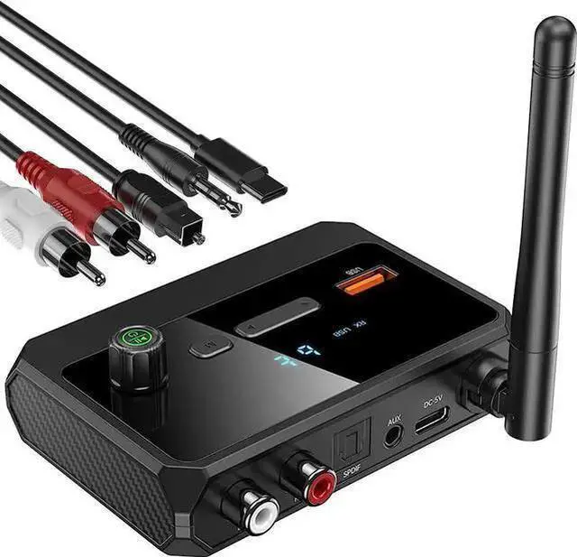 Alt view image 8 of 14 - Bluetooth 5.3 Receiver for Home Stereo, Low Latency & HD Bluetooth Music Audio Adapter for Speakers/Wired Speakers/Home Music Streaming Stereo System, Support Optical RCA AUX 3.5mm giyqxHw