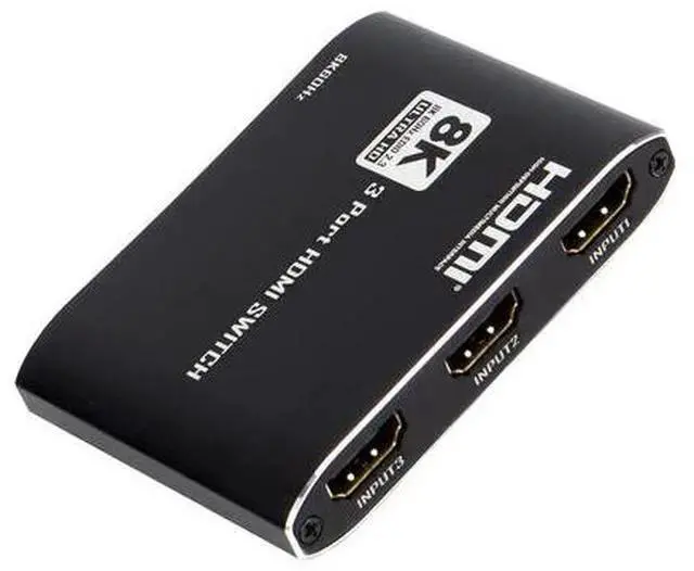 Alt view image 7 of 8 - HDMI 2.1 3x1 Switch, Ultra-Thin Aluminum Housing, IR Remote, 8K@60Hz/4K@120Hz Support
