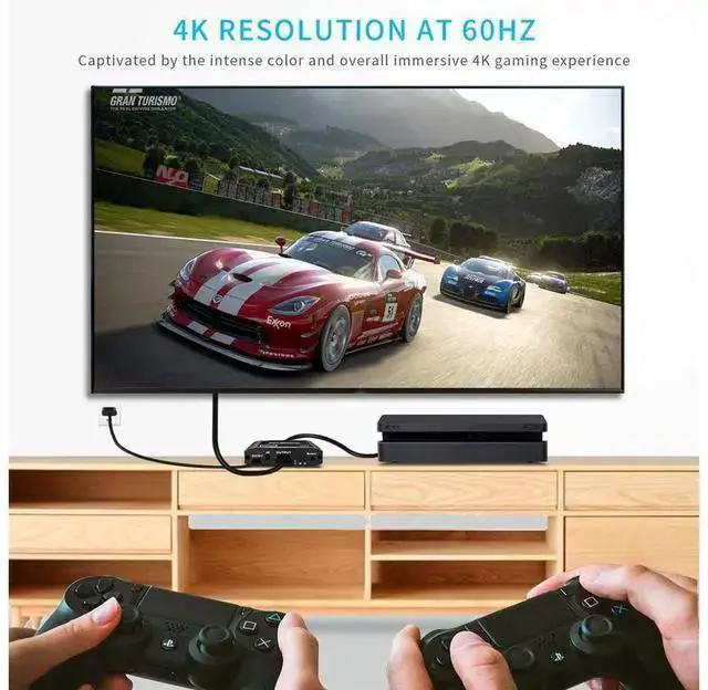 Alt view image 14 of 14 - 3x1 HDMI Splitter Aluminum HDMI Switch 3 in 1 Out with IR Remote Control, Supports 4k@60HZ 3D HD1080P, HDMI Switcher for PS3 PS4 Pro TV eokCXOY