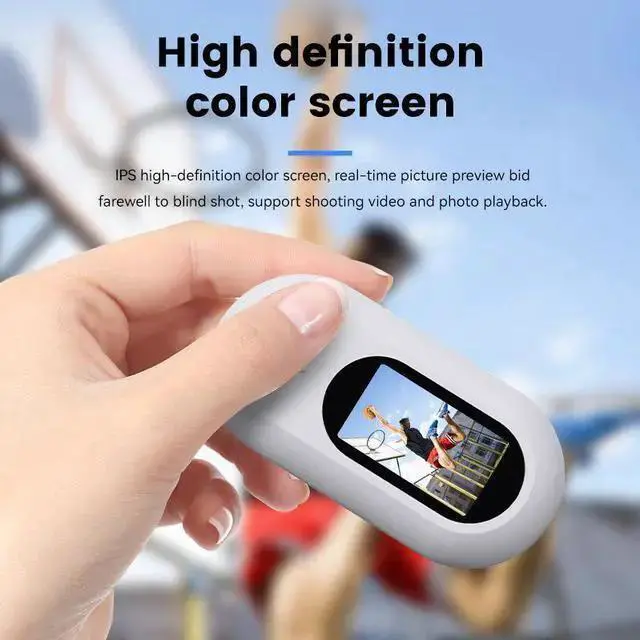 Alt view image 9 of 10 - HD Magnetic Thumb Action Camera 1080P, Outdoor Cycling, Pet Collar Camera, Sports Recorder, 32GB Card Included
