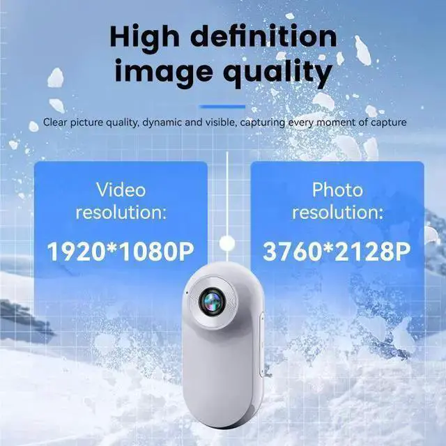 Alt view image 10 of 10 - HD Magnetic Thumb Action Camera 1080P, Outdoor Cycling, Pet Collar Camera, Sports Recorder, 32GB Card Included