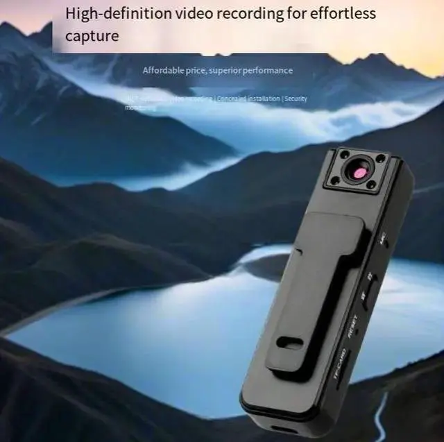Alt view image 7 of 8 - HD Outdoor Sports Body Camera 1080P Video/Audio Recording, Night Vision, Back Clip, 500mAh Battery, 128GB Storage