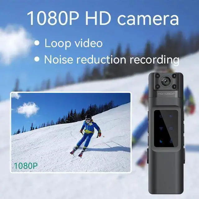 Alt view image 7 of 8 - Outdoor HD 720P Body Camera Infrared Night Vision, Rotatable Lens, Magnetic Mount, Sports Action Camera, WiFi