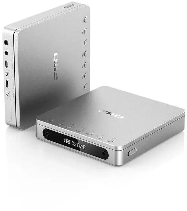 Alt view image 4 of 6 - DM13 Multifunctional Portable Stereo CD Player with Long-Lasting Battery, Supports USB Ripping, Optical/coaxial/3.5mm/4.4mm outputs (Silver Bluetooth)