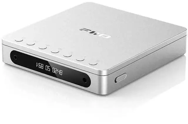 Alt view image 6 of 6 - DM13 Multifunctional Portable Stereo CD Player with Long-Lasting Battery, Supports USB Ripping, Optical/coaxial/3.5mm/4.4mm outputs (Silver Bluetooth)