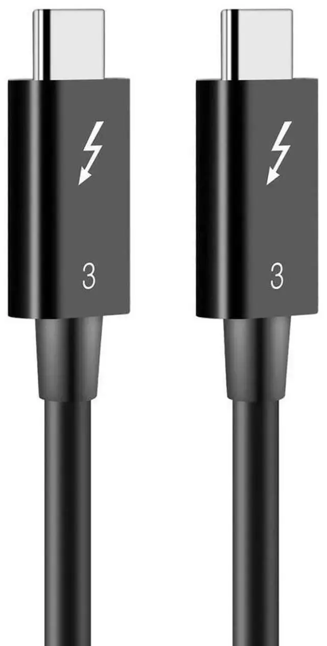 Alt view image 8 of 14 - 0.7M/2.3ft 100W Thunderbolt 3 cable 40Gbps 5K@60Hz Thunderbolt 3 to Thunderbolt 3 Cable for Thunderbolt 3 Docking Station Macs eokCXOY